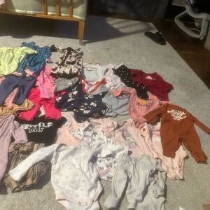 Bundle of Baby Onesies and Sleepers - Mixed Colors